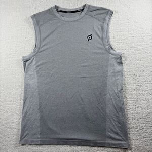 Peloton Seamless Sleeveless Athletic Muscle Tank in Light Gray - US Men’s XL